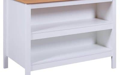 Avis sur l’ilot de cuisine AltoBuy Kenny blanc et bois