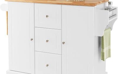 Avis sur la desserte à roulettes Goplus : pratique et élégante