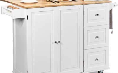 Test de la desserte de cuisine pliante Costway