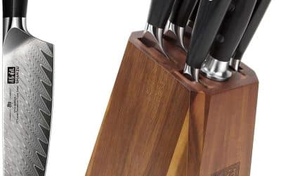 Test de l&rsquo;ensemble de couteaux professionnels SHAN ZU Damas