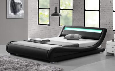 Test du lit double Seattle : design moderne LED et confort assuré