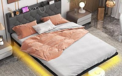 Test du lit flottant LED Costway : design innovant et fonctionnalités high-tech