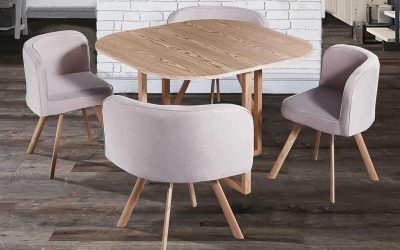 Test : ensemble table + 4 chaises DecoInParis FLEN beige