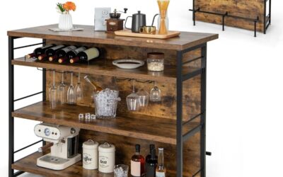 Test : îlot central de cuisine GOPLUS, style rustique et pratique