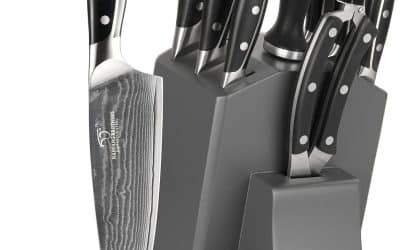 Test : set de couteaux Damas 9 pièces avec bloc bois