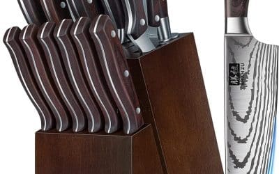 Test : shan zu ensemble de couteaux professionnels 16 pcs en acier inoxydable