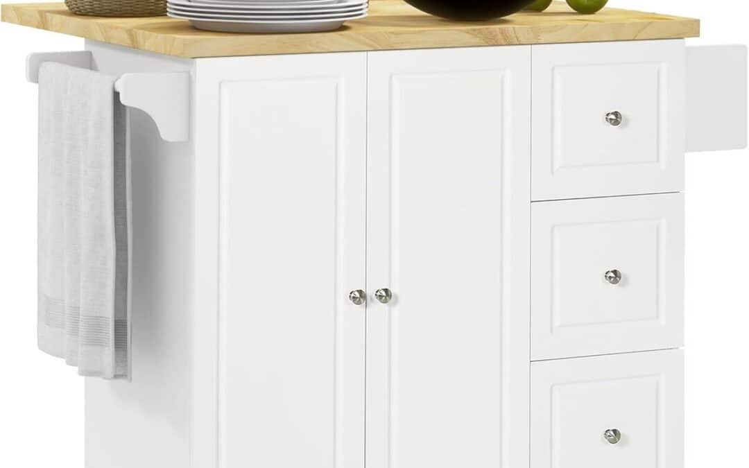 Test de la desserte de cuisine HOMCOM : fonctionnalité et design au rendez-vous