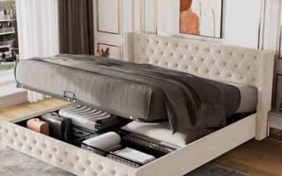 Test du lit double KOMHTOM avec rangement intégré