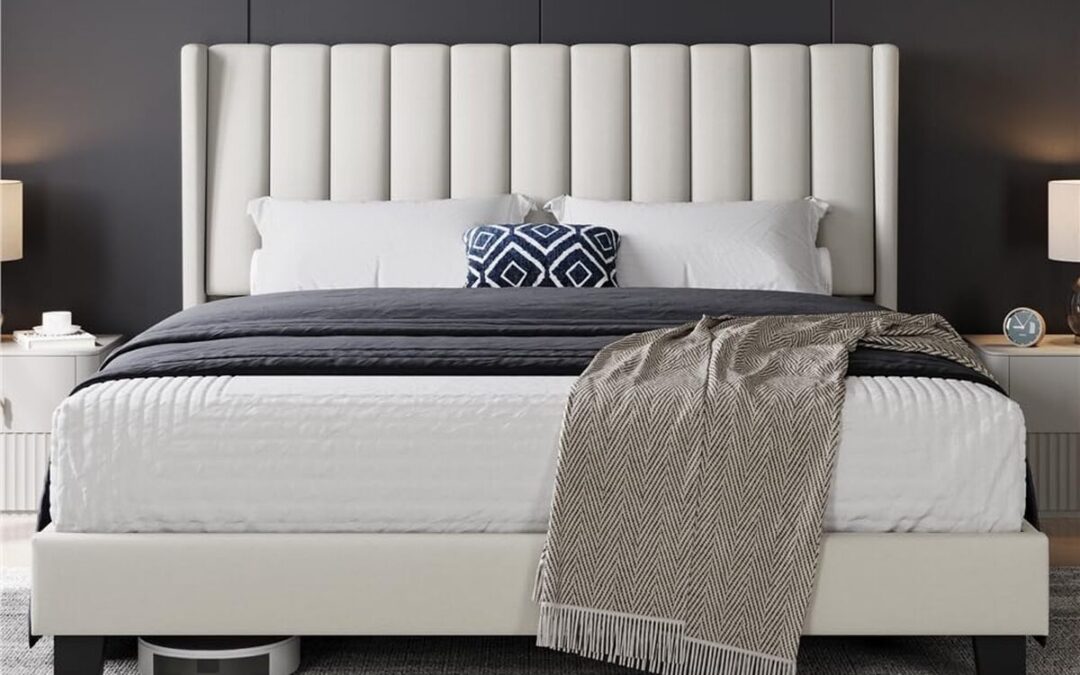 Test du lit double rembourré Yaheetech : confort et design élégant