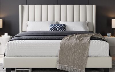 Test du lit double rembourré Yaheetech : confort et design élégant