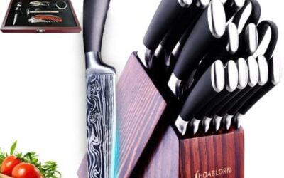 Test du set de couteaux professionnels Hoablorn 15 pièces