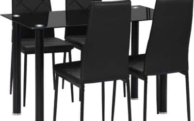 Test : ensemble table et chaises HOMCOM élégant et moderne