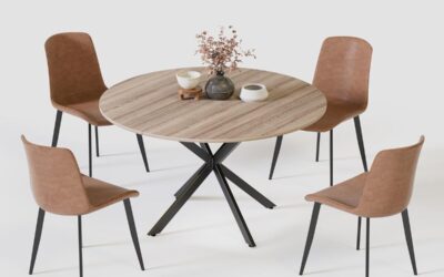 Test : ensemble table ronde MSFE 120 cm et chaises