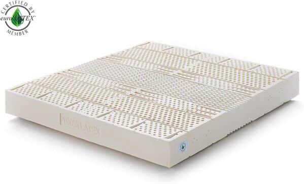 Marcapiuma -Matelas Latex 140x190haut 18cm - SEVENLIFE 18 -Orthopédique 7 zones H2 Moyen/Mou Revêtement Amovible Antiacarien Anallergique