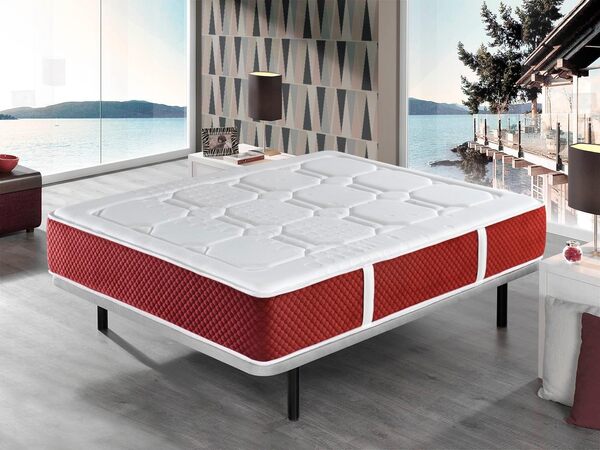 DORMISSIMO Matelas Ressorts ensaches 160X200 Spring Premium, Epaisseur 30 CM, Mousse Mousse, 7 Zones de Confort