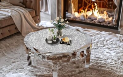 Avis sur la table basse Artloge ronde en verre et miroir argenté