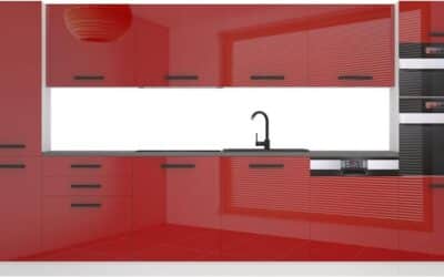 Test de la cuisine équipée Belini Naomi : un ensemble rouge brillant de 360 cm