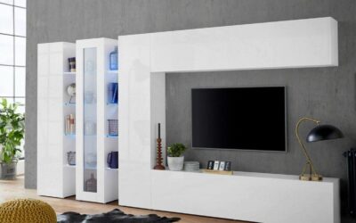 Test du mur équipé Dmora : élégance moderne avec LED et rangement pratique