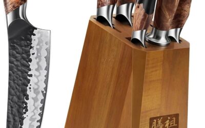 Test : ensemble de couteaux Shan Zu forgé à la main 7 pièces