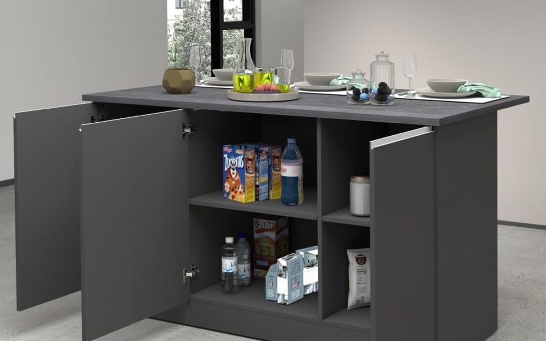 Test : îlot de cuisine VE.CA Clarissa anthracite