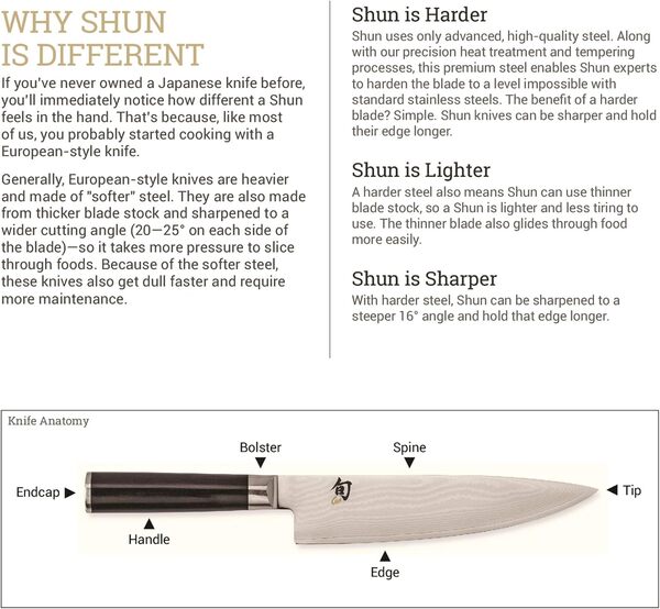 Shun Vg0021 Dual Core 7 Pouces santoku Superbe Lame de Chrome Deux Haut Carbone aciers inoxydables Argent Comprend Traditionnelle Japonaise saya en Bois