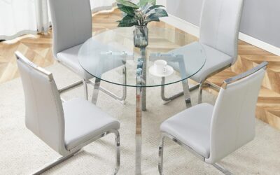 Avis : ensemble de table MEMUY, élégance et modernité pour 4 personnes