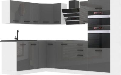 Test Belini Cuisine Mélanie : élégance en L, finition argent brillant