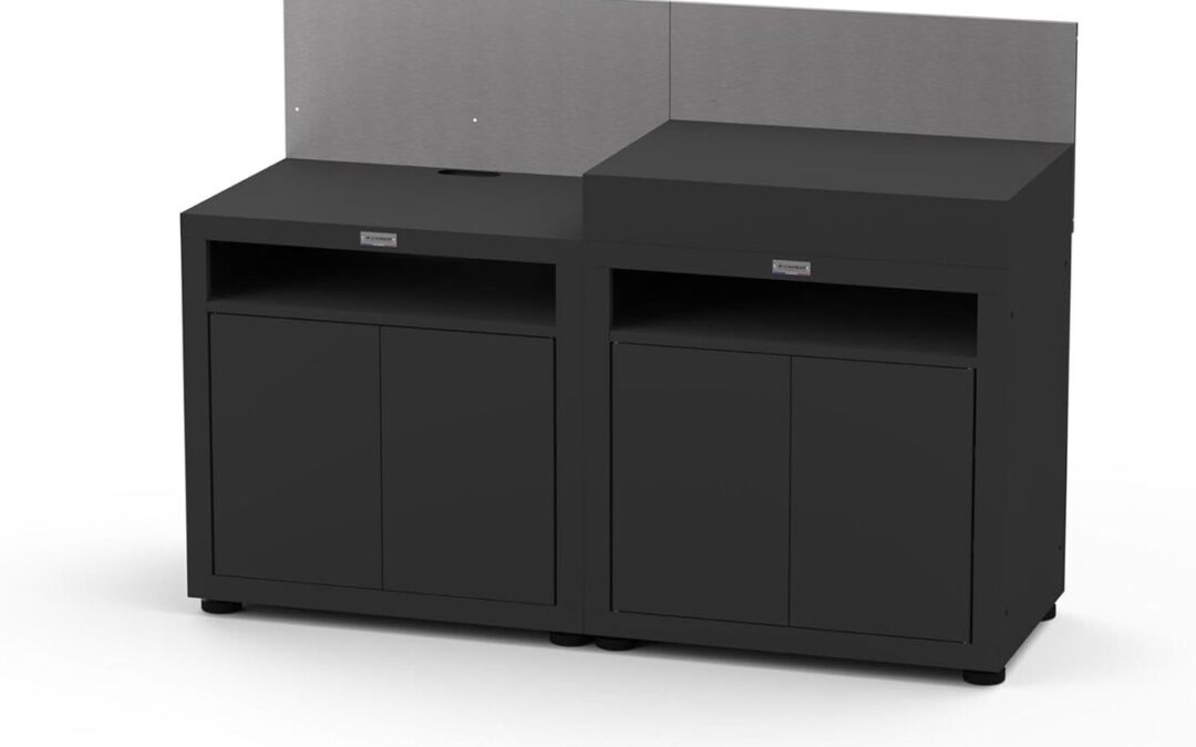 Test de la cuisine Le Marquier 2 éléments avec crédences - noir