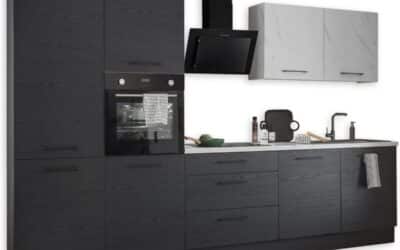 Test : kitchenette moderne NEW YORK en graphite noir, spacieuse et design