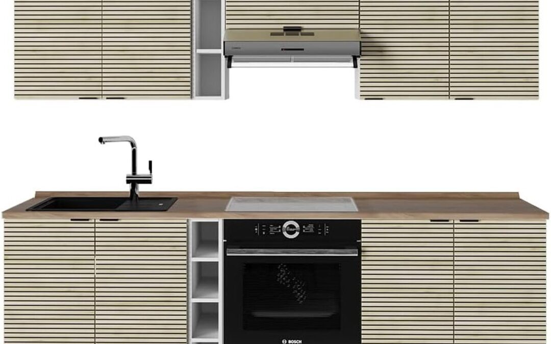 Test : vicco Cuisine Fame-Line 235 cm en chêne lambris et blanc