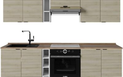 Test : vicco Cuisine Fame-Line 235 cm en chêne lambris et blanc