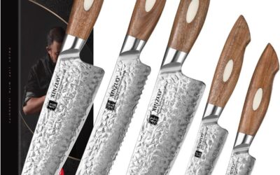Test : xinzuo set 5 couteaux de cuisine damas en acier AUS-10
