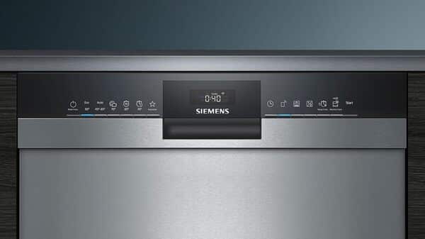 Siemens SN43ES14VE, iQ300 Lave-vaisselle intelligent, lave-vaisselle sous meuble avec tiroir à couverts, 60 cm, ouverture automatique de la porte grâce à AutoOpen dry, particulièrement silencieux avec [Classe énergétique C]