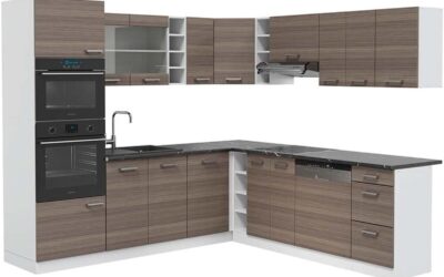 Test de la cuisine en angle Vicco R-Line : élégance anthracite