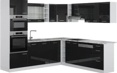 Test : cuisine d&rsquo;angle Vicco R-Line noir et blanc 237×247 cm