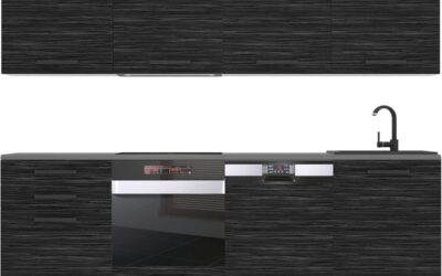 Test : belini cuisine équipée Alice 240 cm, ébène royal