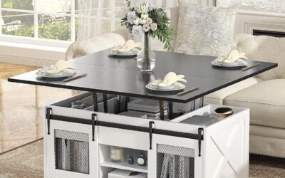 Test de la table basse relevable Vowner 3 en 1 : multifonction et élégance