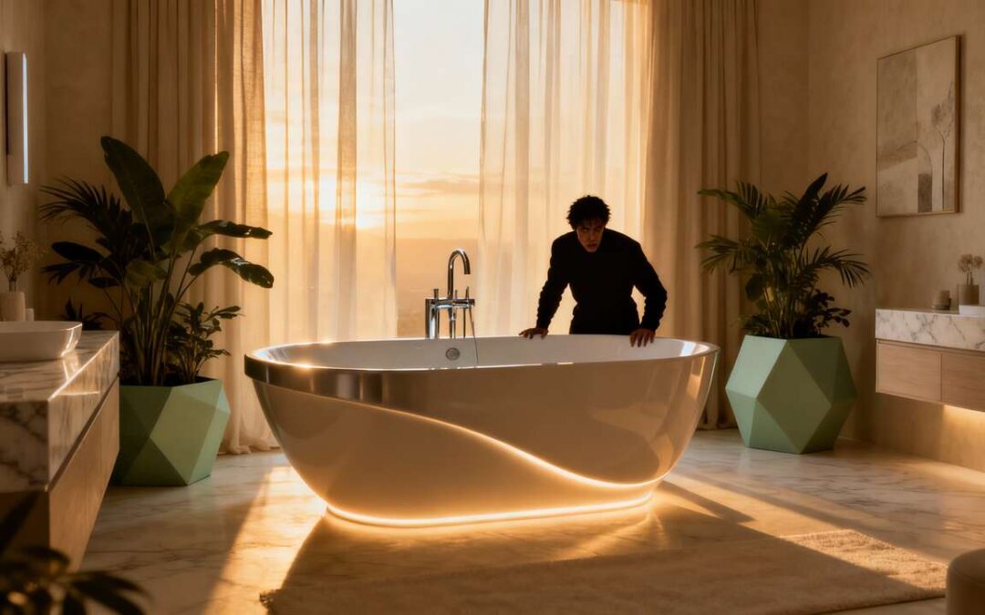 Salle de bain spa : les tendances baignoire 2025