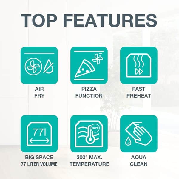 Gorenje OptiBake BOS 6737 E02X Four encastrable 77 L AquaClean Air chaud/ExtraSteam/AirFry/PerfectGrill/Pizzamode 300°C/Acier inoxydable