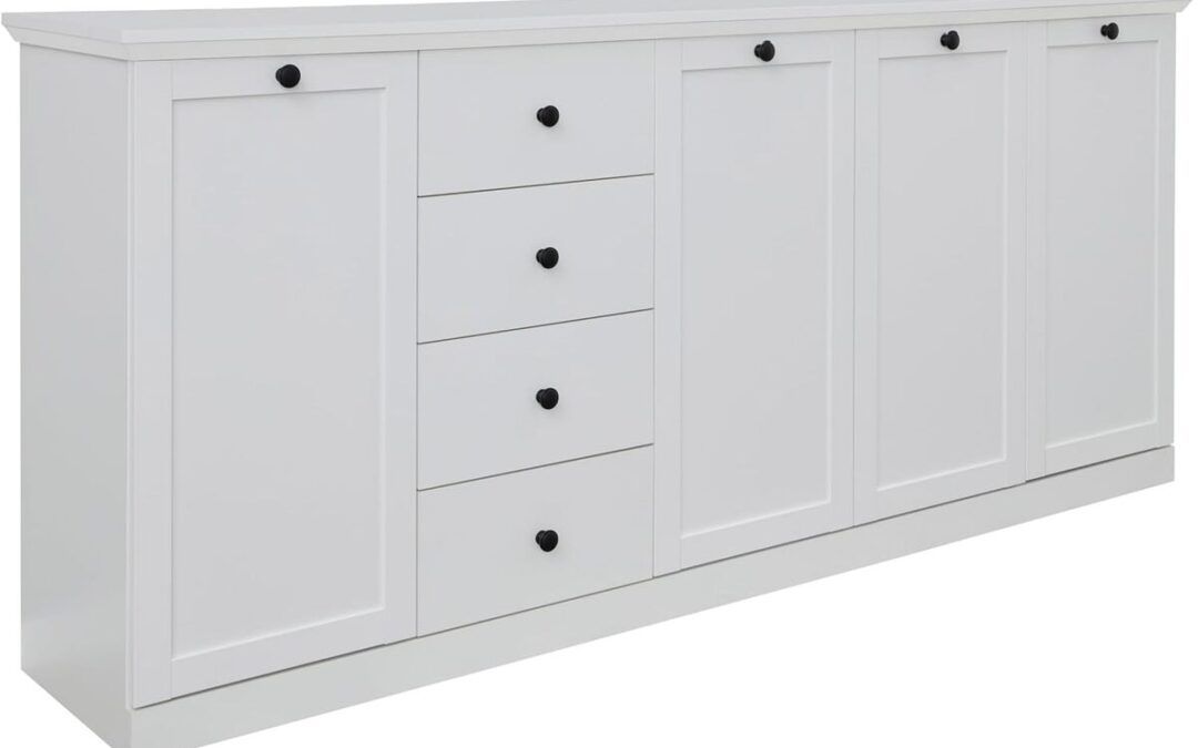 Test du buffet blanc trendteam smart living : espace de rangement maximisé