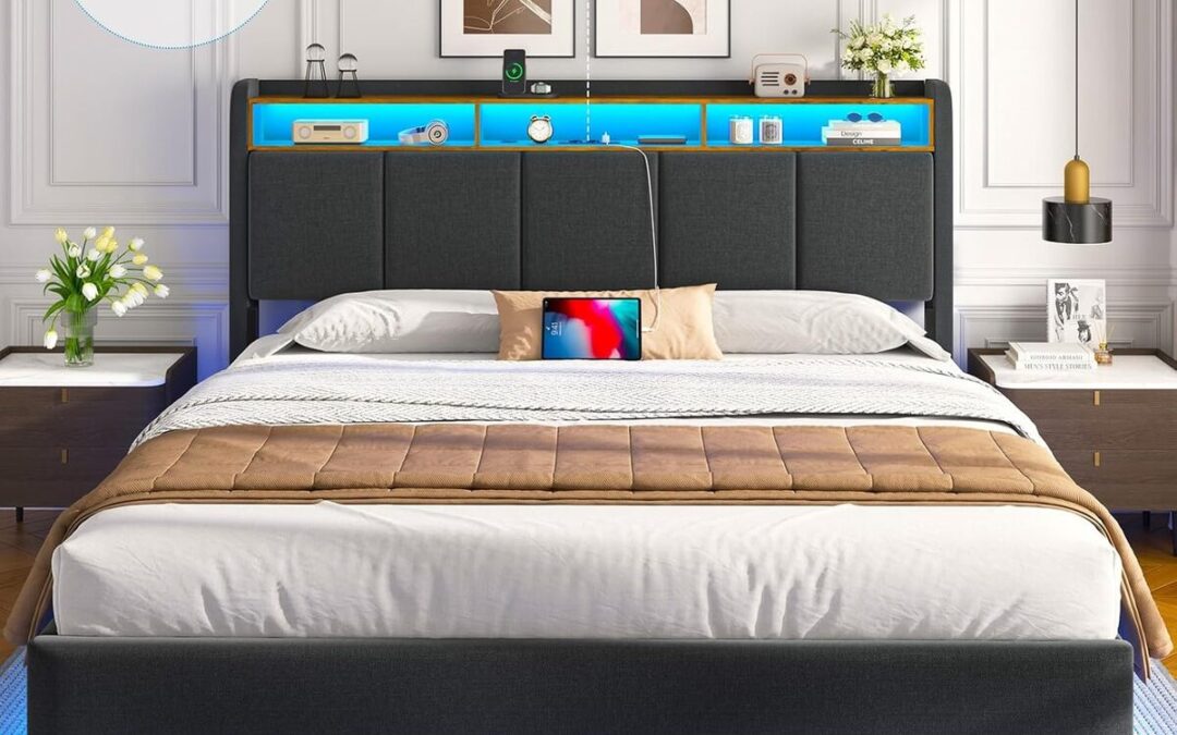 Test du lit Brinlawb 160x200 avec LED et prises USB