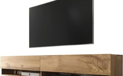 Test du meuble tv Selsey : effet chêne Wotan, dimensions pratiques