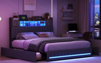 Test : lit LED 140×200 avec rangements intégrés