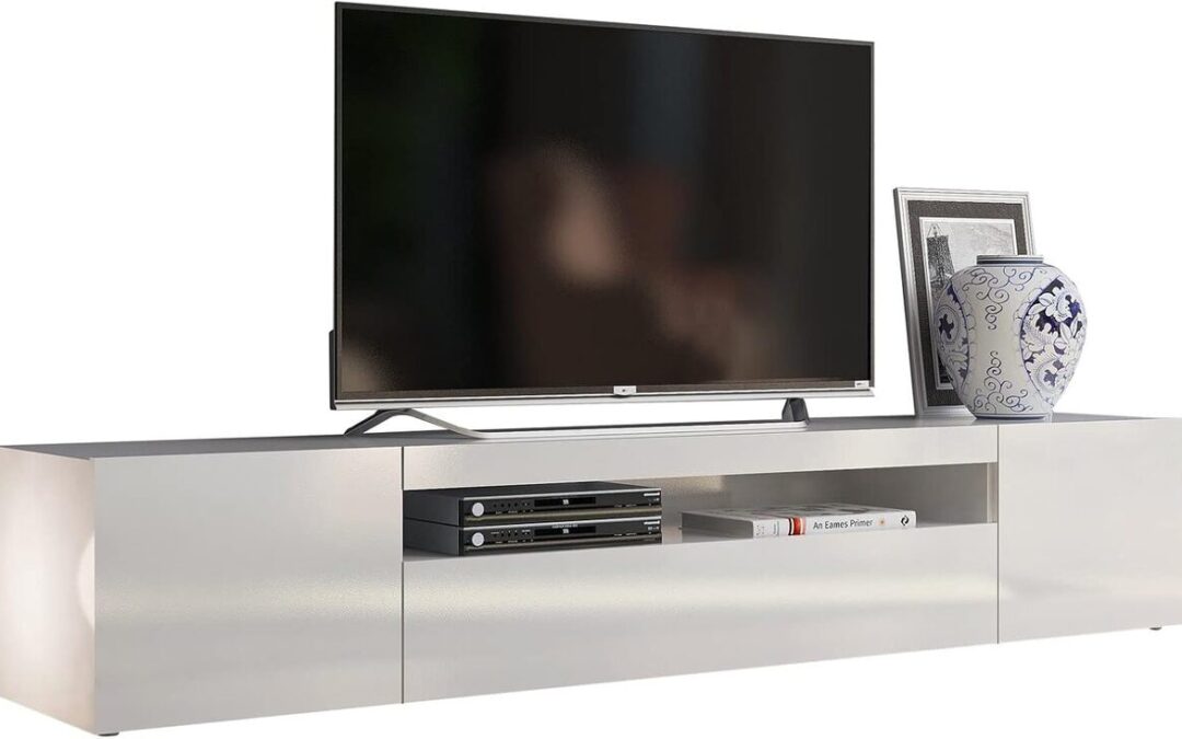 Test : meuble TV Web Convenienza, élégance blanc brillant