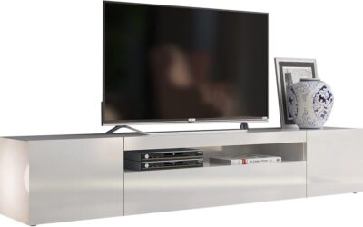 Test : meuble TV Web Convenienza, élégance blanc brillant