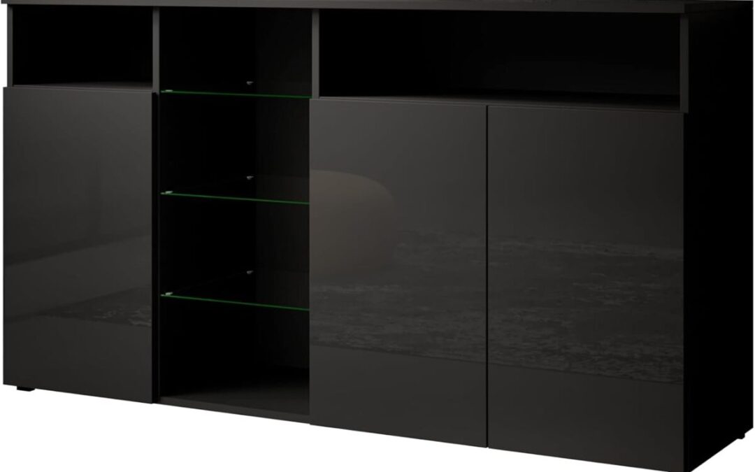 Avis sur le buffet MB Muebles Bonitos : élégance et fonctionnalité avec LED