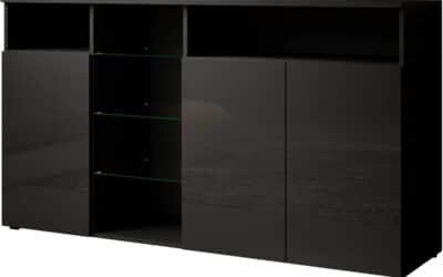 Avis sur le buffet MB Muebles Bonitos : élégance et fonctionnalité avec LED