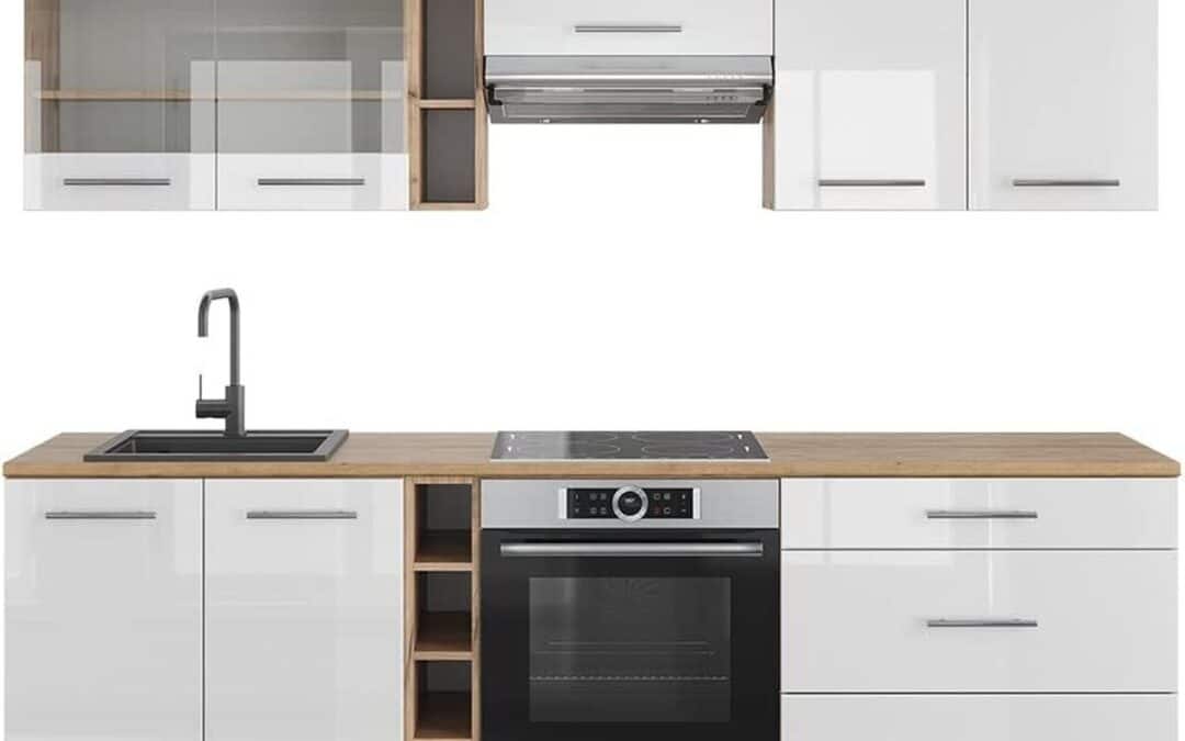 Test de la cuisine Vicco Fame-Line : blanc brillant et chêne doré