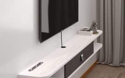 Test de l’étagère TV flottante en bois avec rangement