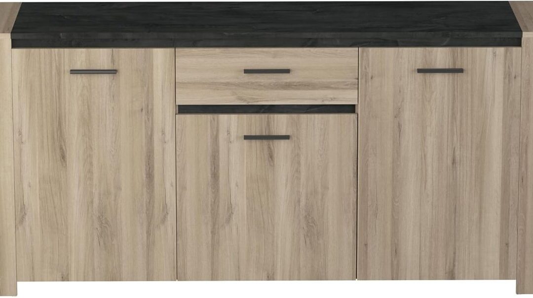 Test du buffet industriel : 3 portes, 1 tiroir et 2 niches élégantes
